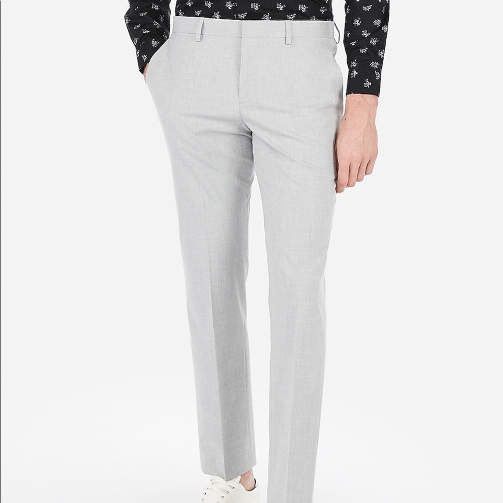 NWT Slim Light Grey Dress Pants EXPESS 34x32